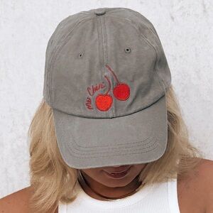 BEGINNING BOUTIQUE MA CHERI BLACK WASHED CAP- NWT